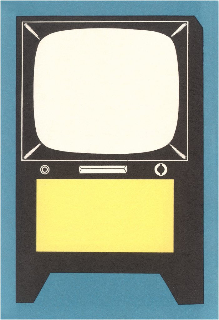 Detail of Blank Television Set by Anonymous