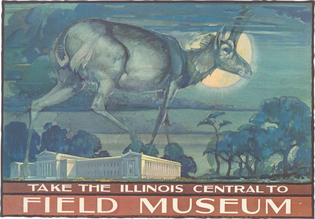 Detail of Poster for Field Museum with Horned Antelope by Anonymous