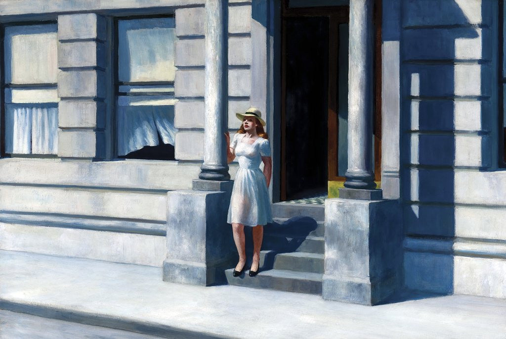 Detail of Summertime by Edward Hopper