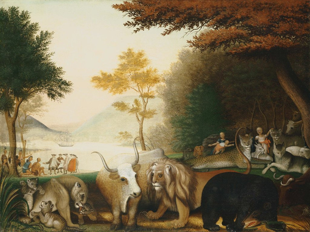 Detail of The Peaceable Kingdom by Edward Hicks
