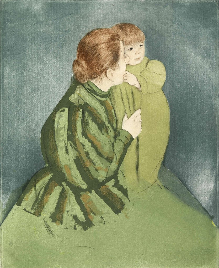 Detail of Peasant Mother and Child by Mary Cassatt