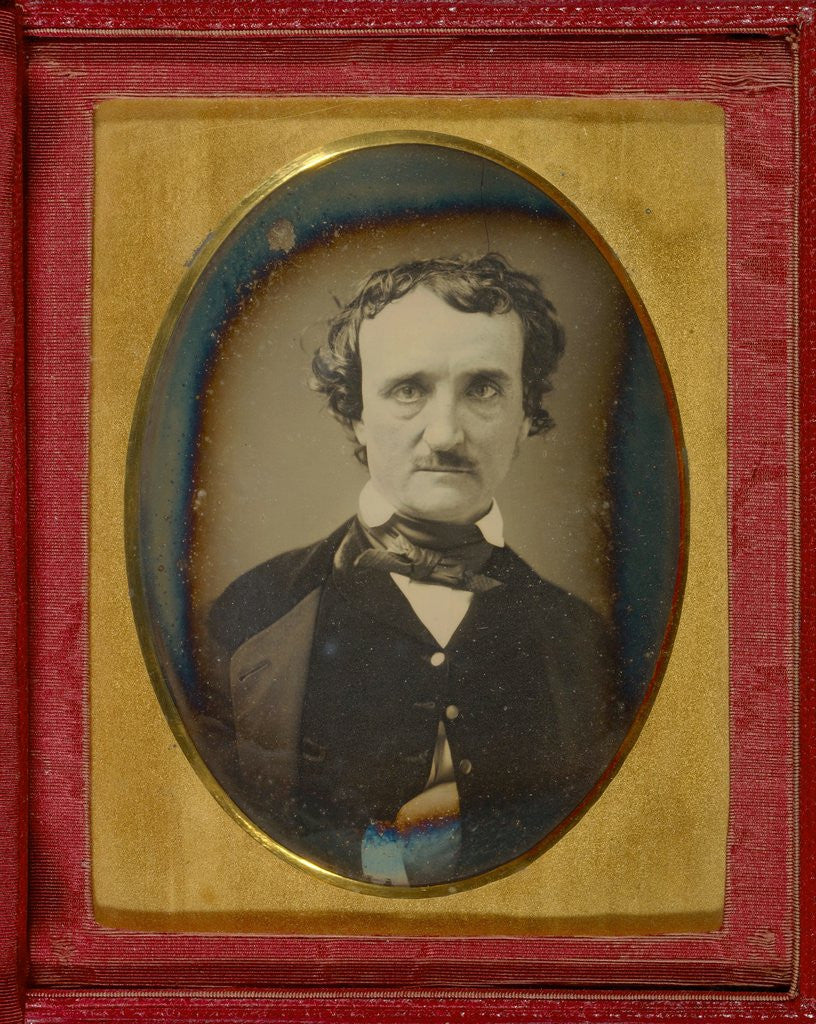 Detail of Edgar Allen Poe by Corbis