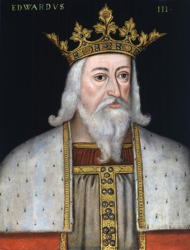 Detail of King Edward III by an unknown artist by Anonymous