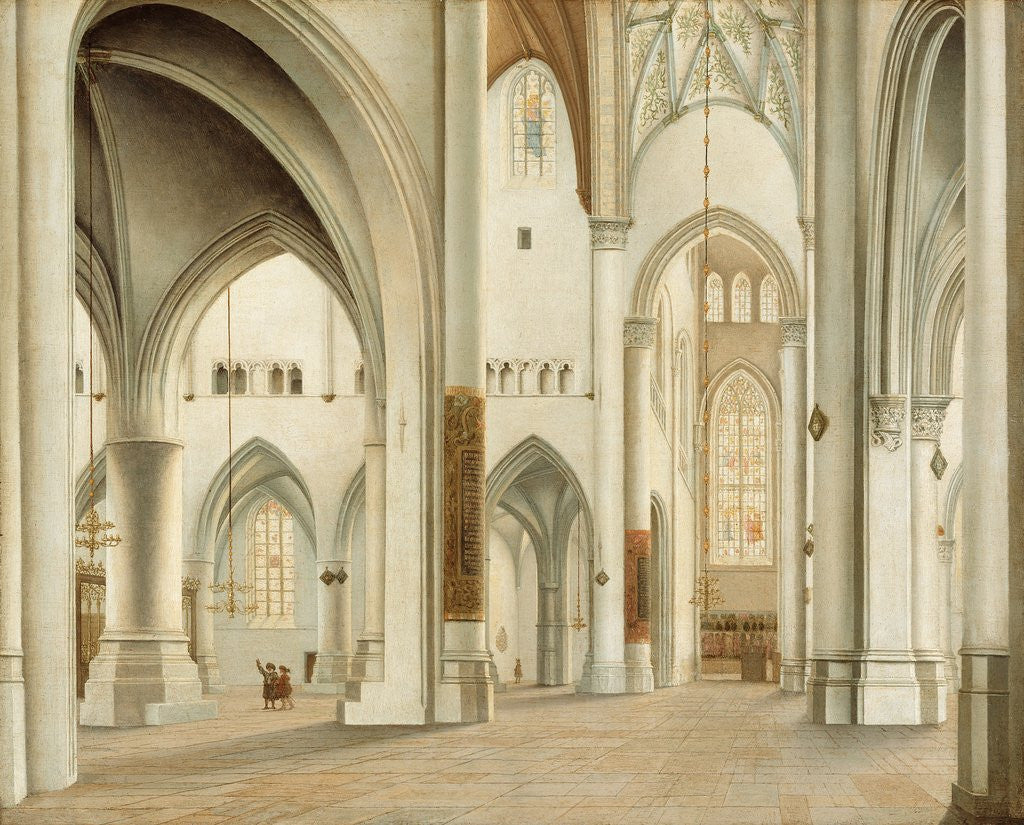 Detail of Interior of St. Bavo Cathedral, Haarlem by Pieter Saenredam