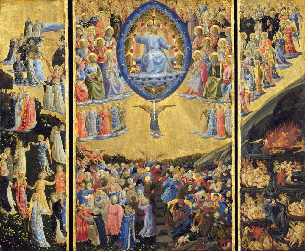 Detail of The Last Judgment by Fra Angelico