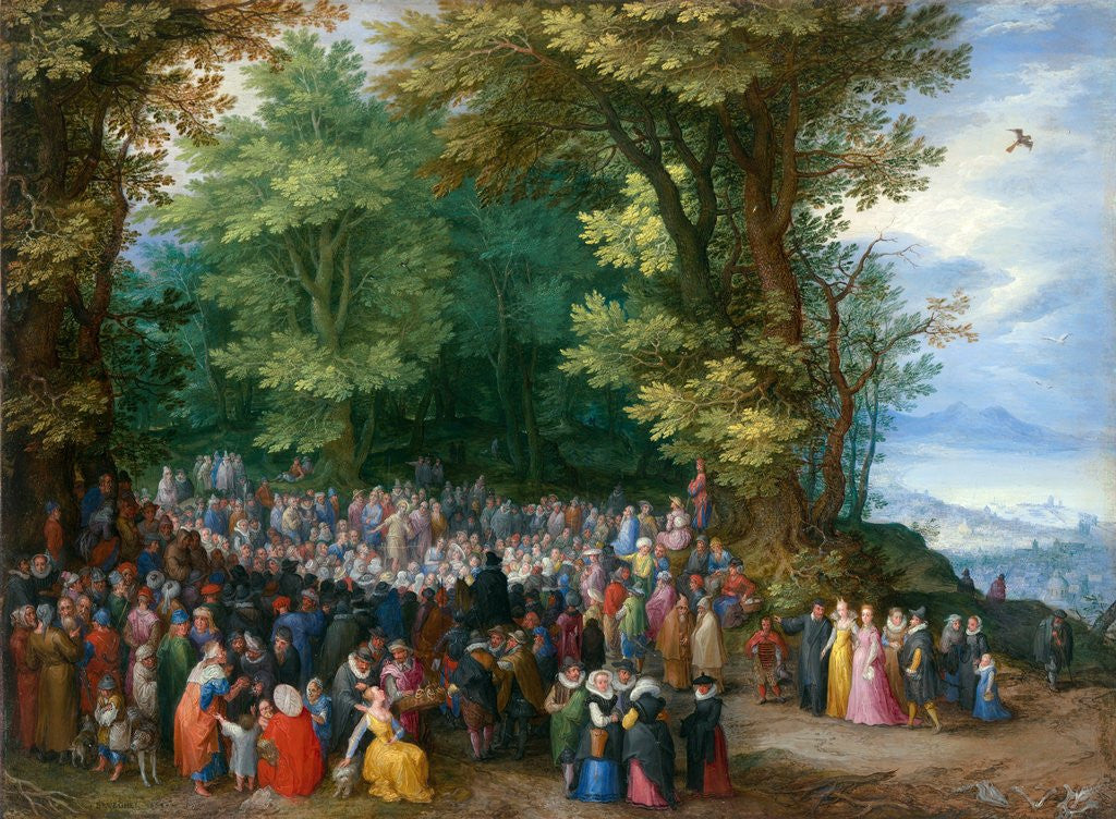 Detail of The Sermon on the Mount by Jan Brueghel the Elder