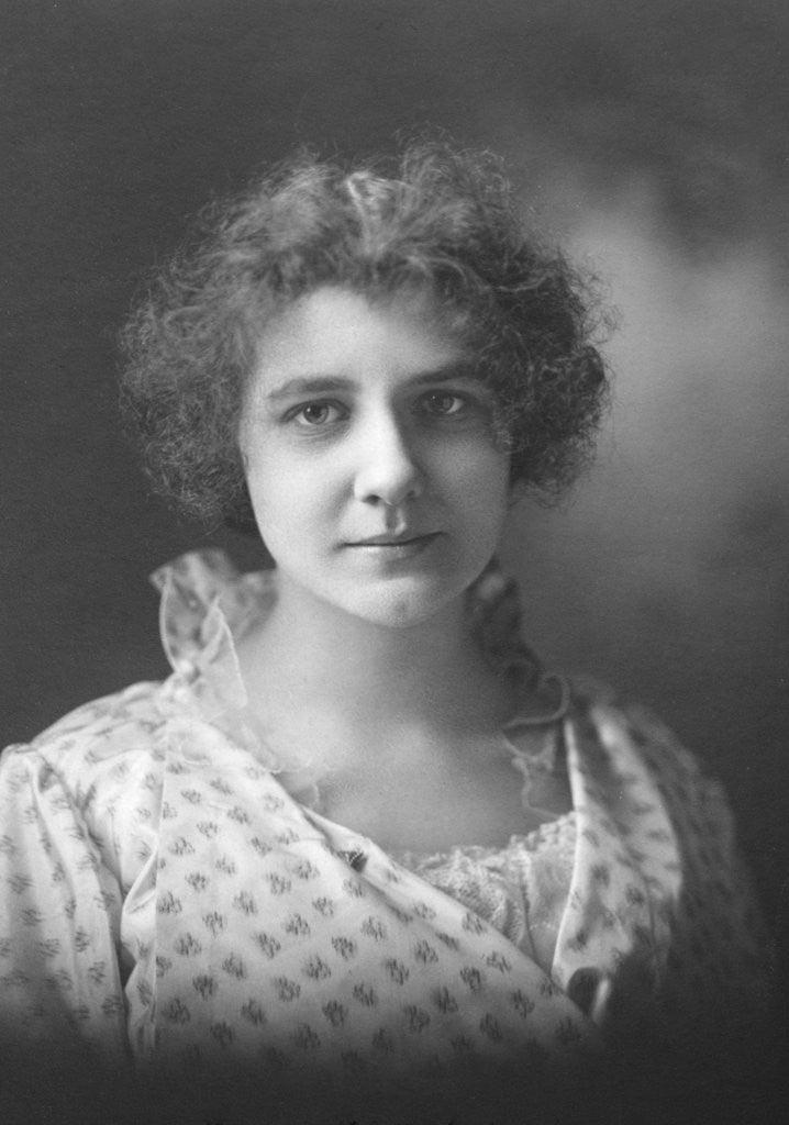 Detail of Young woman portrait, ca. 1910. by Anonymous