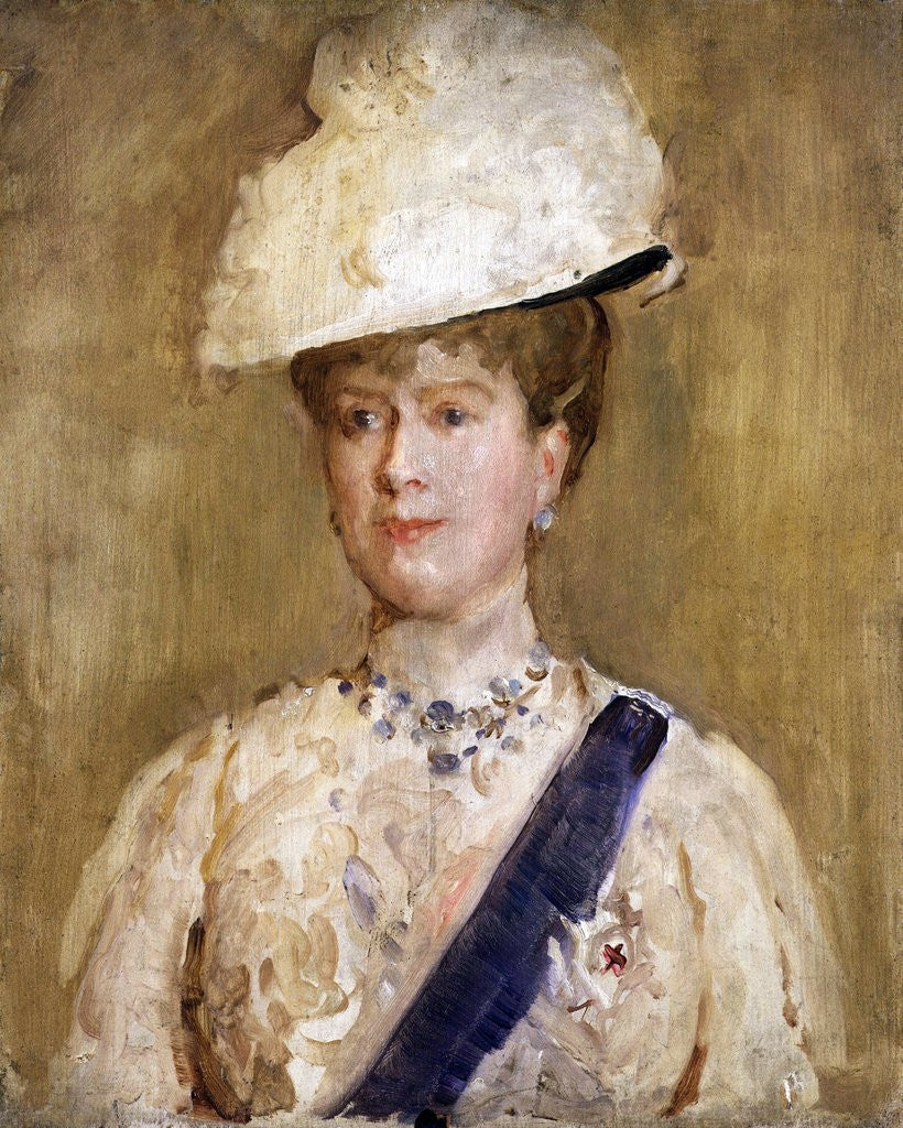 Detail of Queen Mary by Solomon Joseph Solomon