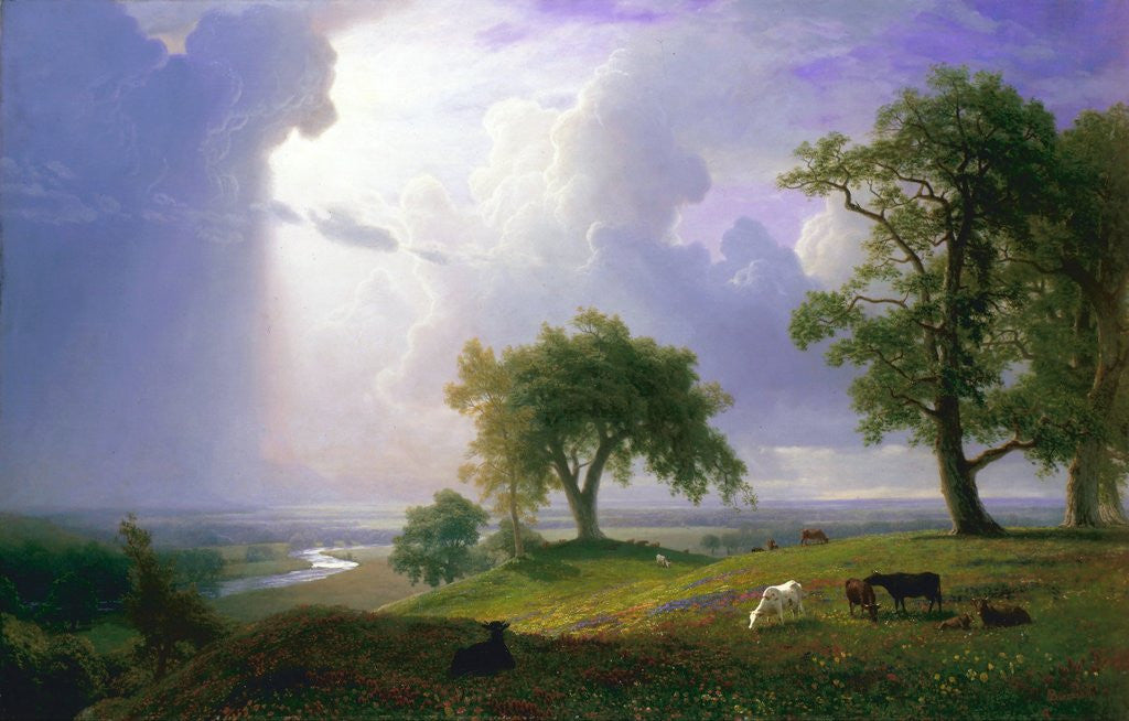 Detail of California Spring by Albert Bierstadt