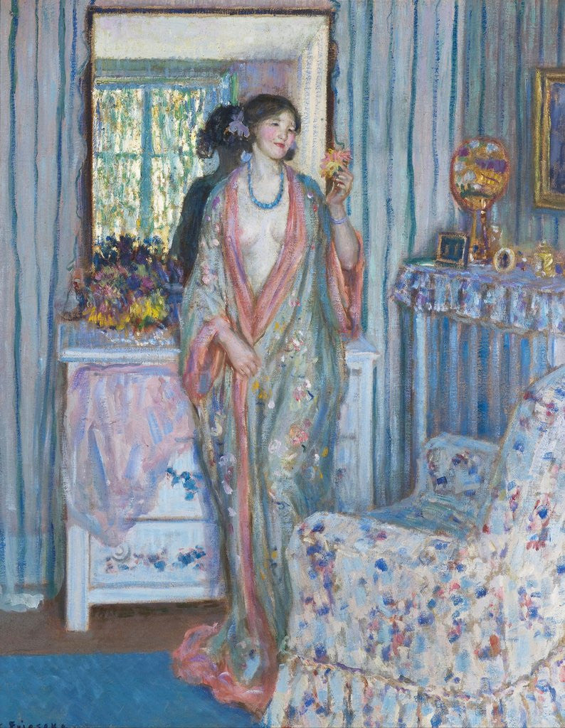 Detail of The Robe by Frederick Carl Frieseke