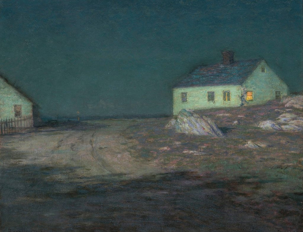 Detail of The Harbor Light, New York by Birge Harrison