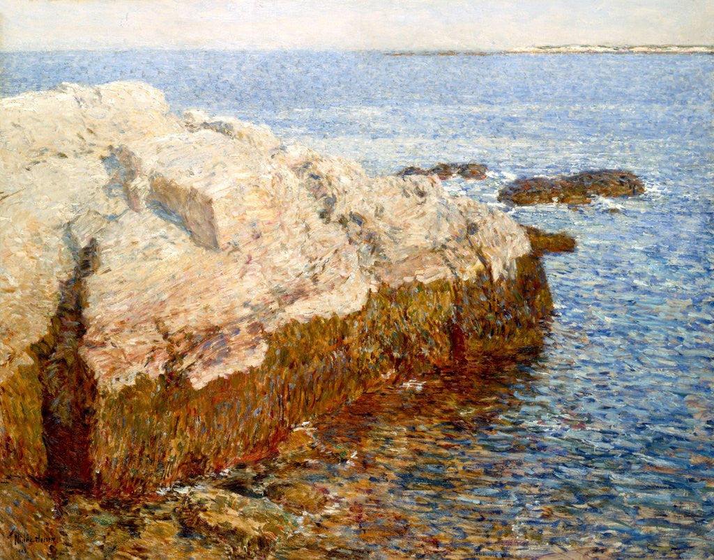 Detail of Cliff Rock â€“ Appledore (Isles of Shoals, Maine) by Childe Hassam