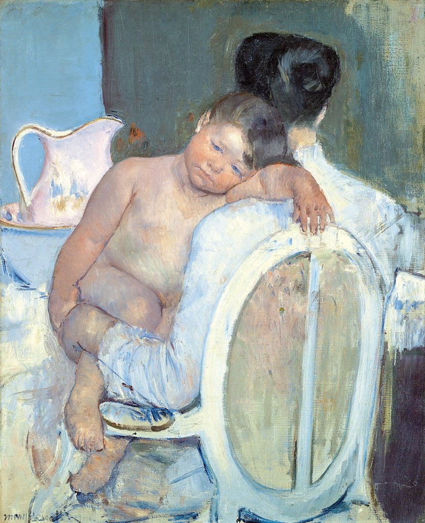 Detail of Woman Sitting with a Child in Her Arms by Mary Cassatt