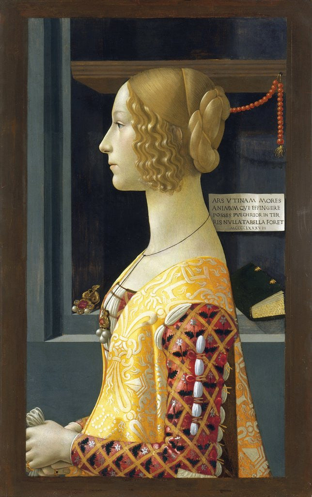 Detail of Portrait of Giovanna Tornabuoni by Domenico Ghirlandaio