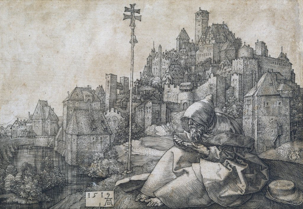 Detail of Saint Anthony by Albrecht Dürer