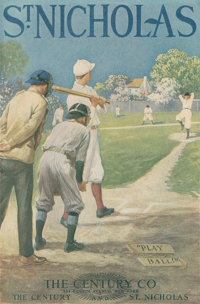 Detail of St. Nicholas Baseball Poster by Anonymous