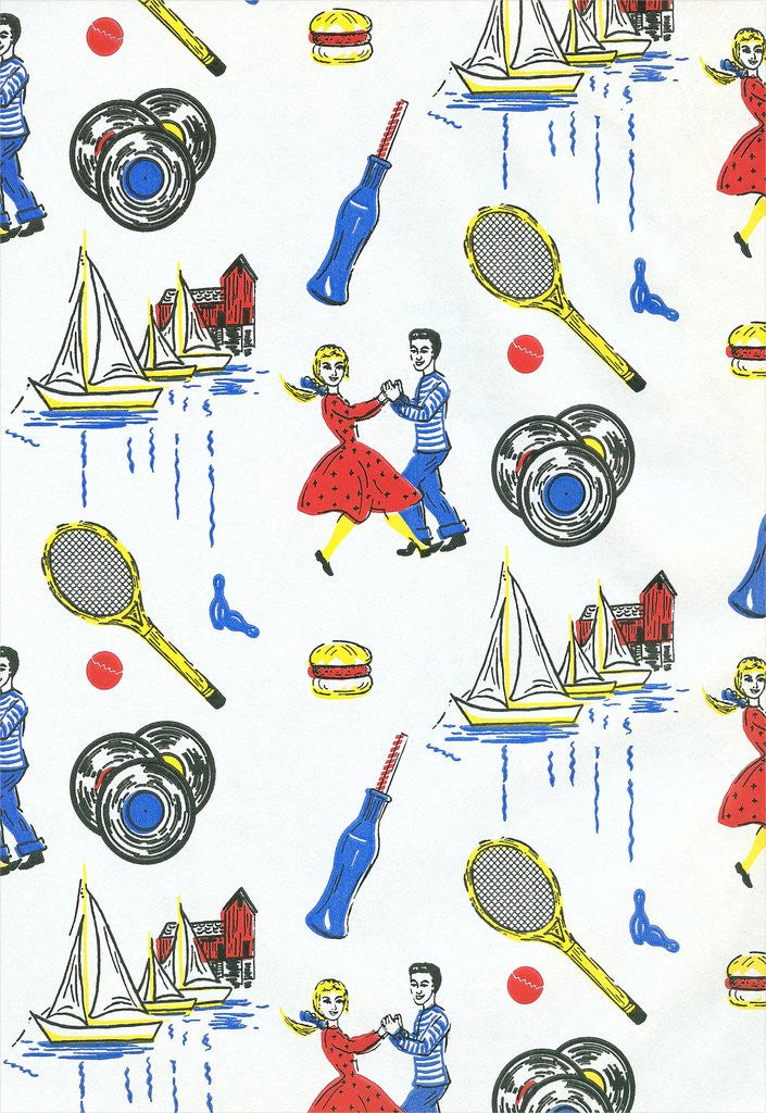 Detail of Fifties Teenager Wallpaper by Anonymous