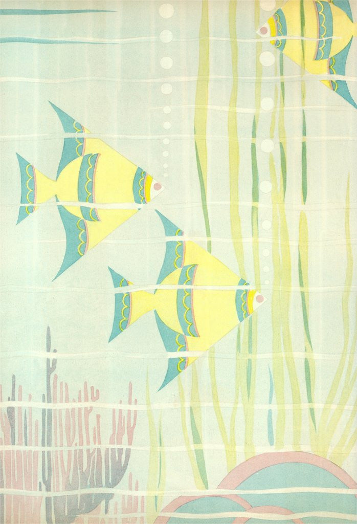 Detail of Angel Fish in Coral by Anonymous
