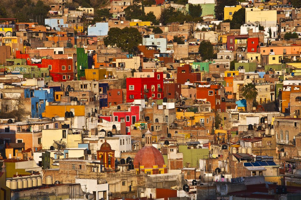 Detail of Hillside view of Guanajuato by Anonymous
