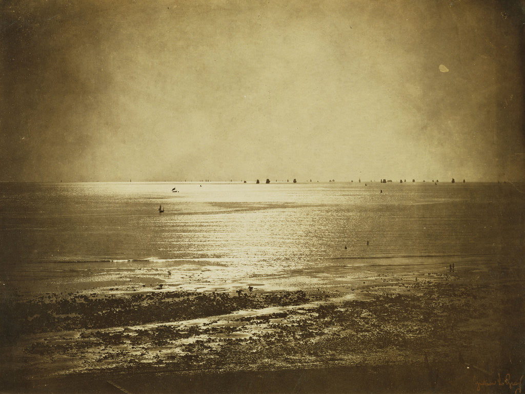 Detail of Seascape, Normandy, 1856 by Corbis