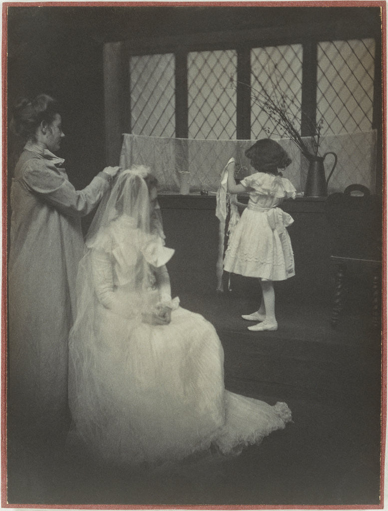 Detail of The Wedding: Of Gertrude Kasebier O'Malley, with Sister Hermione Turner and Flower Girl Marjorie Morrelli by Anonymous
