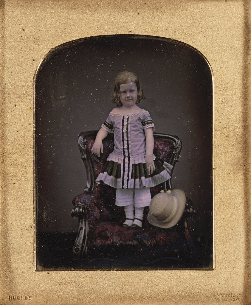 Detail of A Young Girl from a Scottish Family by Anonymous