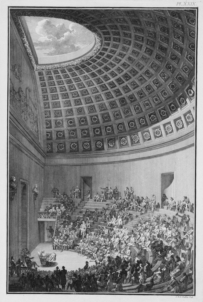 Detail of Anatomical theater at the School of Surgery in Paris by Anonymous