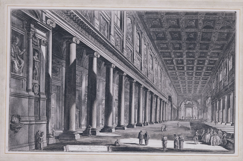 Detail of Interior of the Basilica of S. Maria Maggiore, Rome by Giovanni Battista Piranesi