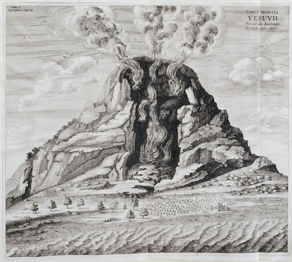 Detail of Typus Montis Vesuvii by Anonymous