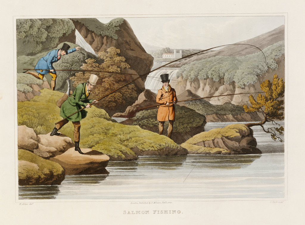 Detail of Salmon Fishing by Anonymous