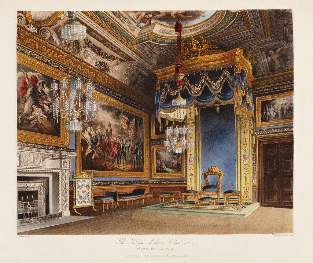 Detail of The King's Audience Chamber, Windsor Castle by Anonymous