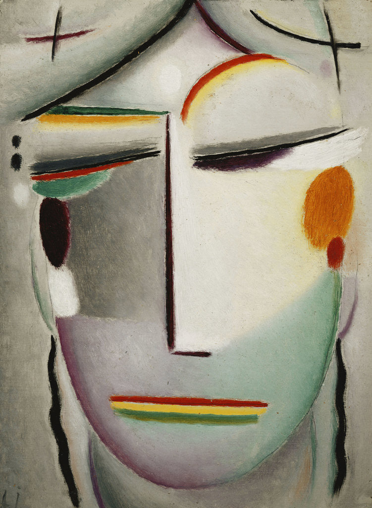 Detail of Heilandsgesicht: Remote King - Buddha II by Alexej Von Jawlensky
