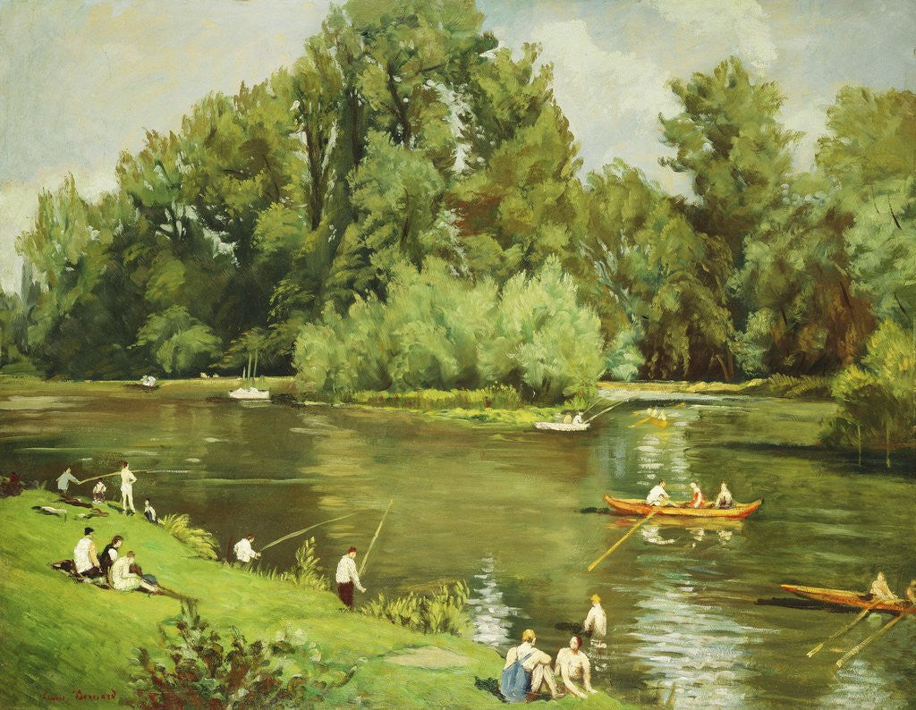 Detail of Edge of the Marne by Emile Bernard