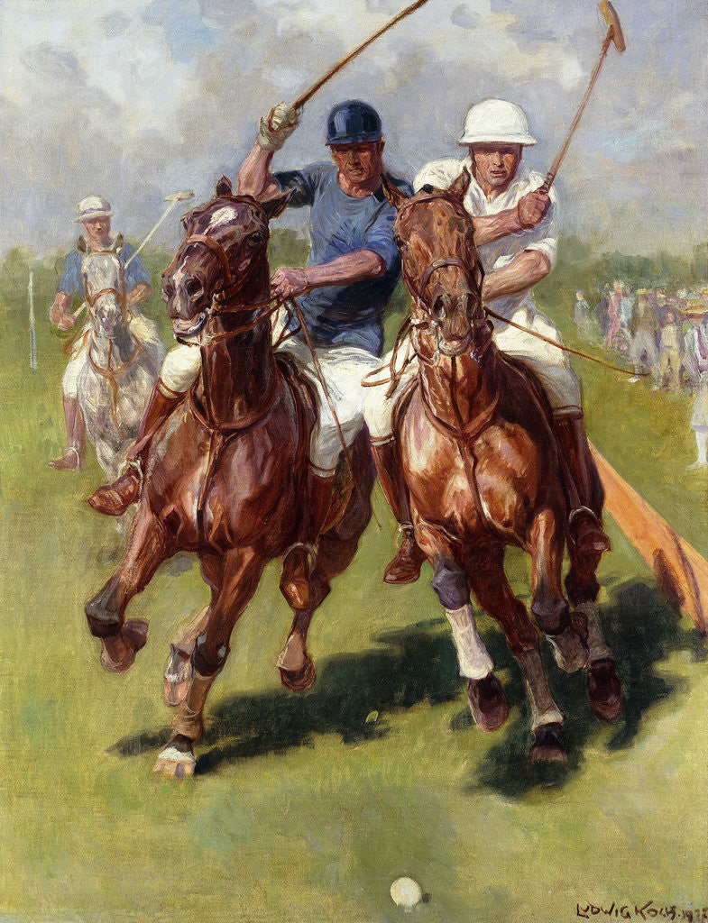 Detail of A Polo Match by Ludwig Koch