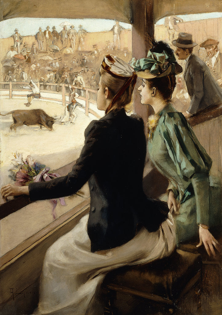 Detail of At the Bullfight by Albert Lynch