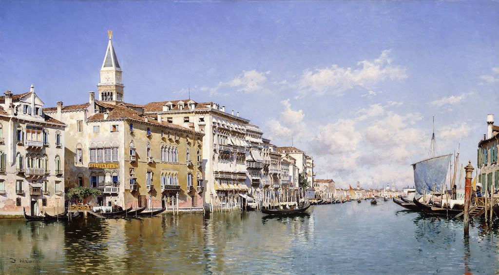 Detail of The Grand Canal, Venice by Federico del Campo