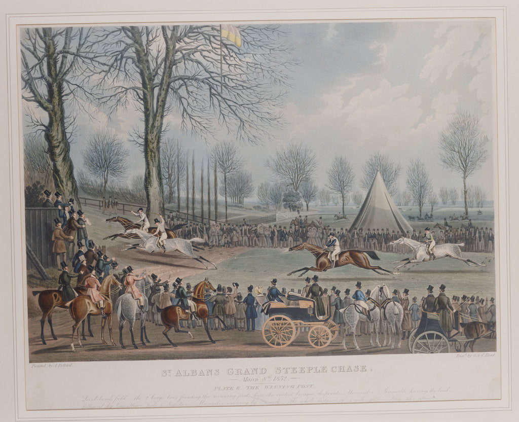 Detail of The St. Albans Grand Steeple Chase, March 8th 1832 - The Winning Post by Anonymous