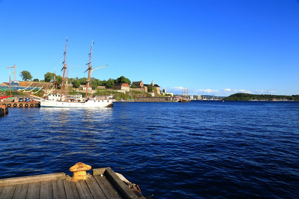 Detail of Aker Brygge district near the seaport. by Anonymous