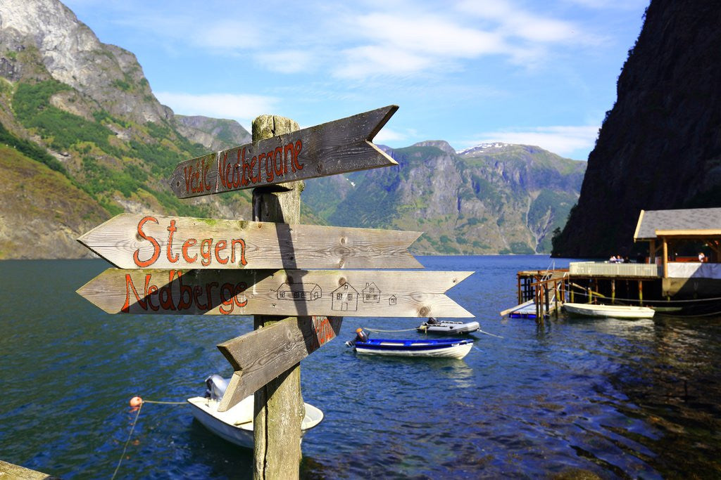 Detail of Sognefjorden. Undredal. by Anonymous