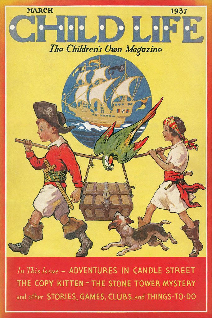 Detail of Magazine Cover, Child Life by Anonymous