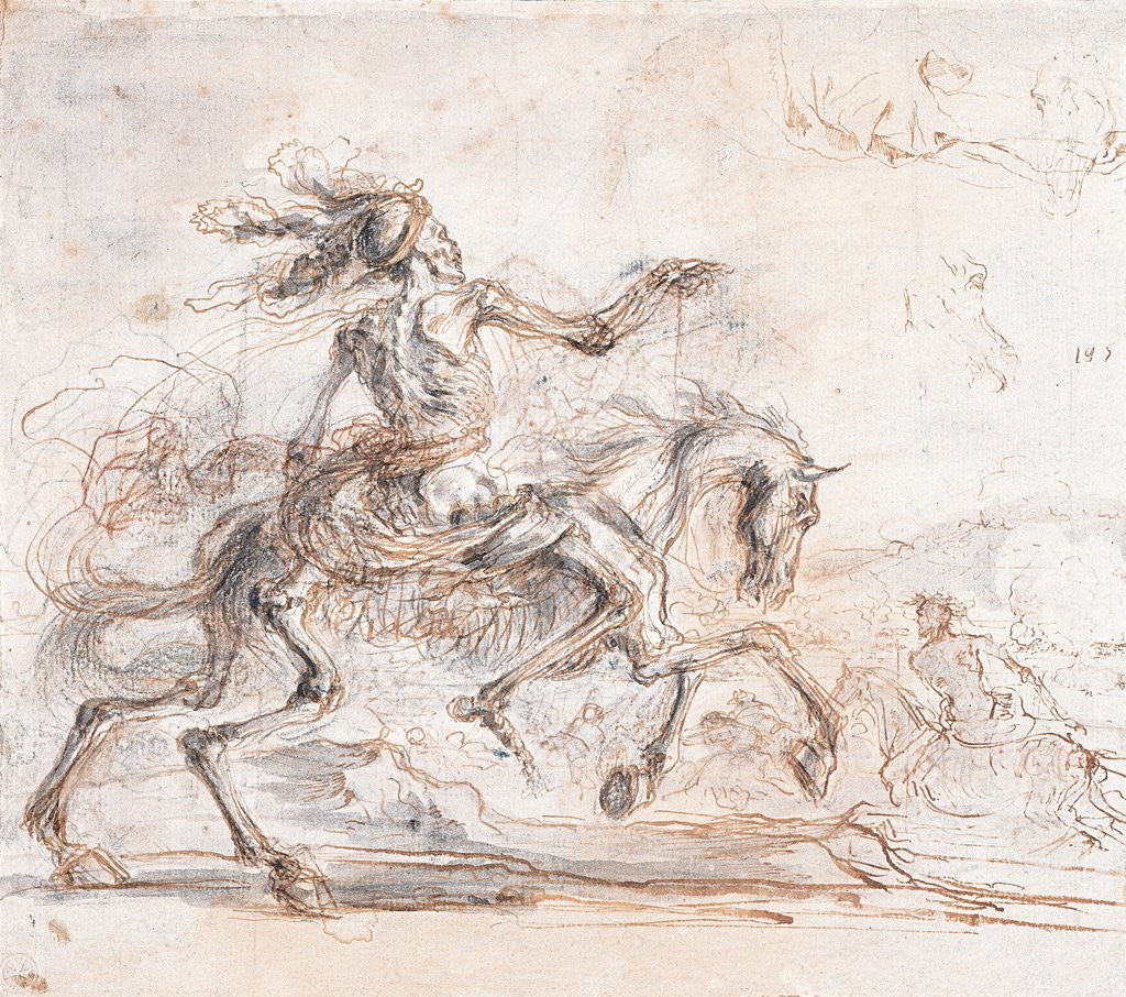 Detail of Death on the Battlefield by Stefano Della Bella