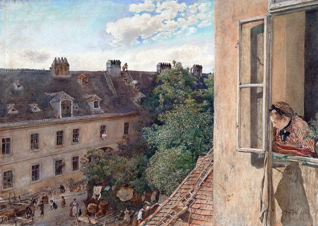 Detail of Vienna - View of the Alservorstadt by Rudolf von Alt