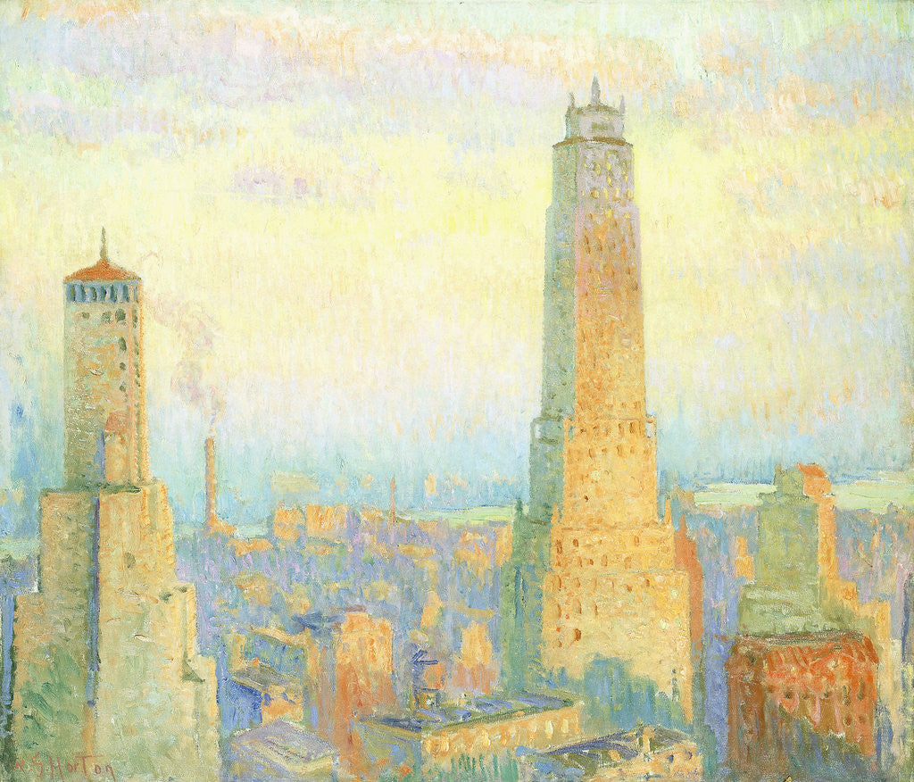 Detail of Ritz Tower, New York byWilliam Samuel Horton by Anonymous