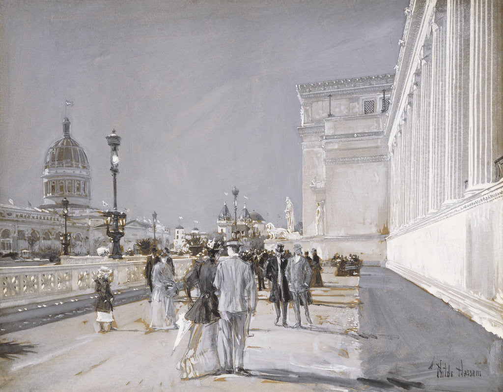 Detail of World's Fair, Chicago by Frederick Childe Hassam