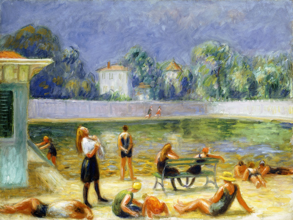 Detail of Outdoor Swimming Pool by William James Glackens