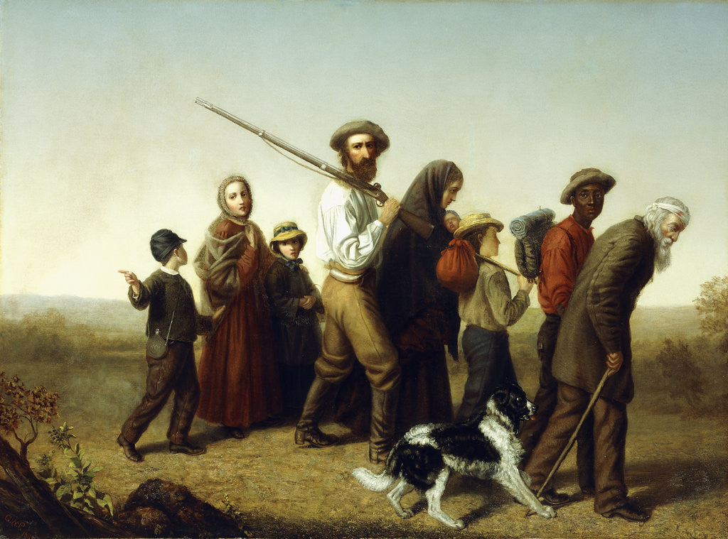 Detail of Union Refugees by George W. Pettit