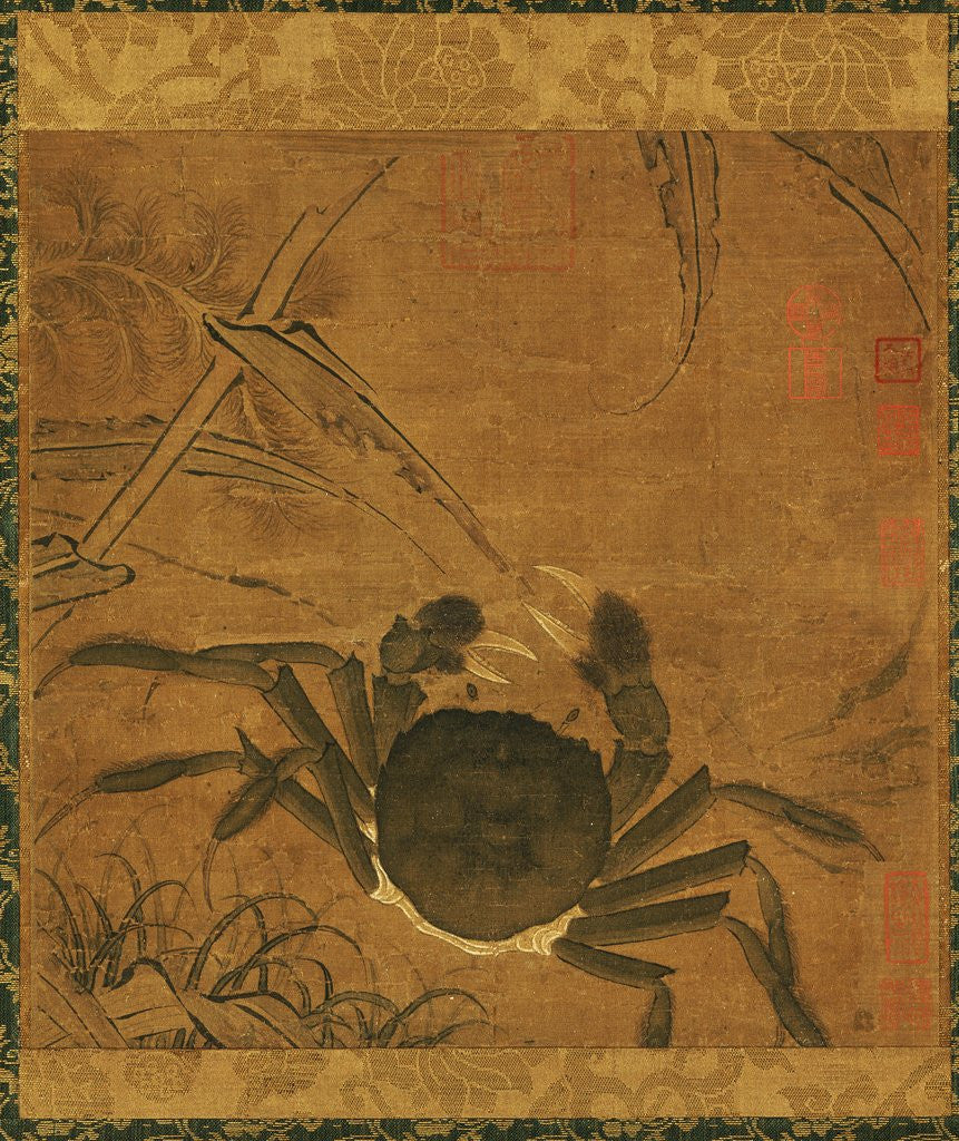 Detail of Crab among Grass and Bamboo by Anonymous