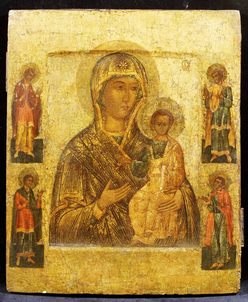 Detail of Mother of God Smolenskaia, Possibly Novgorod School by Anonymous