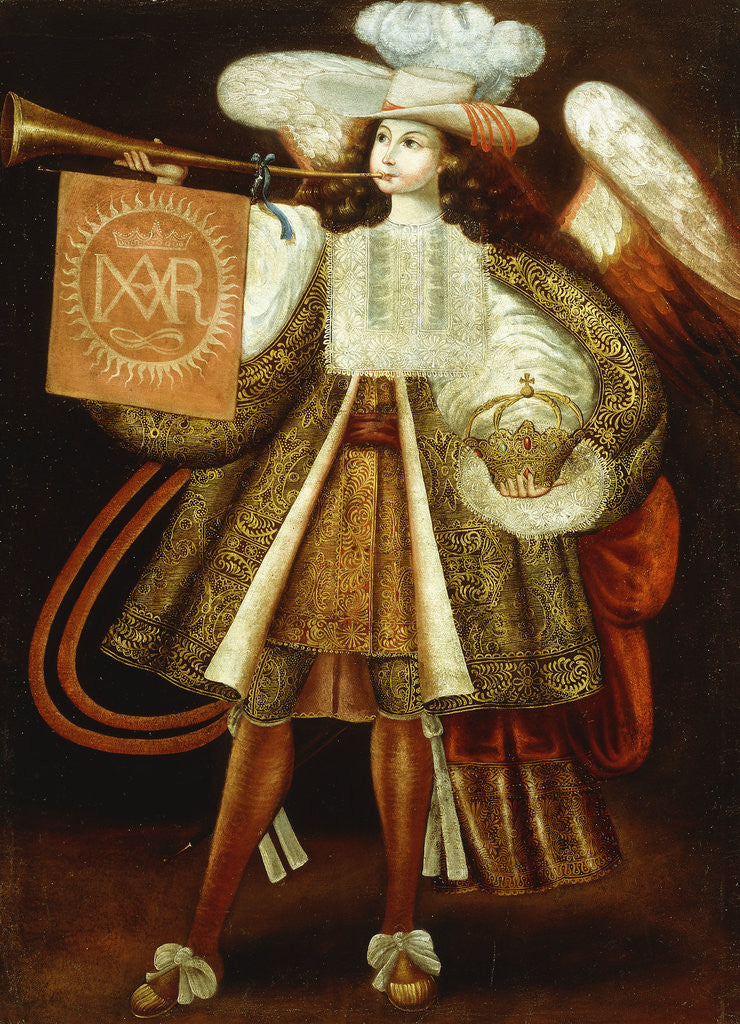 Detail of Arcangel Gabriel by Anonymous