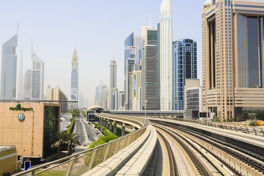 Detail of Metro, Dubai, United Arab Emirates by Anonymous